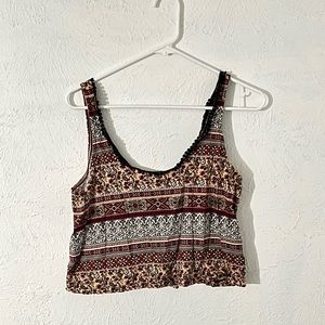 Multi-pattern Crop Top Tank